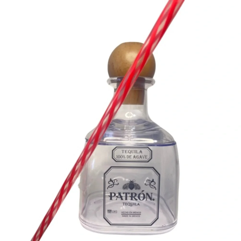 4 Pack!! El Patrón Tequila Reusable Acrylic Bottles‎ Elegant Party Decorations